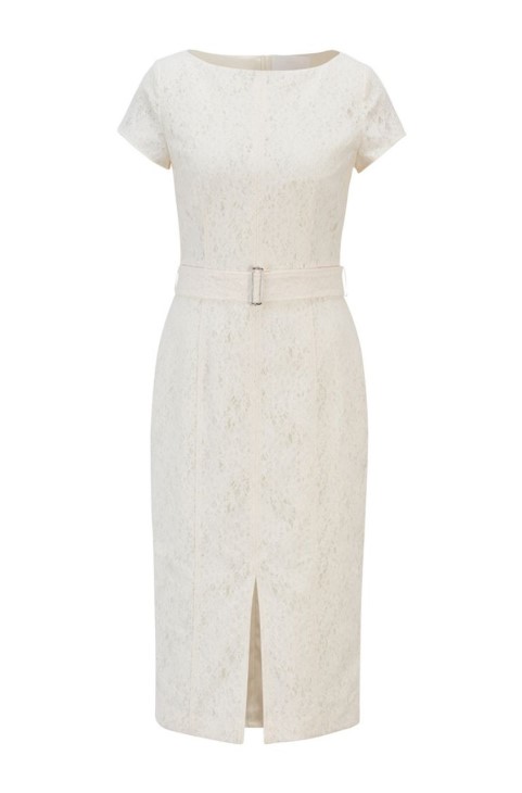 φόρεμα Boss Dergitala 50453439 λευκό
