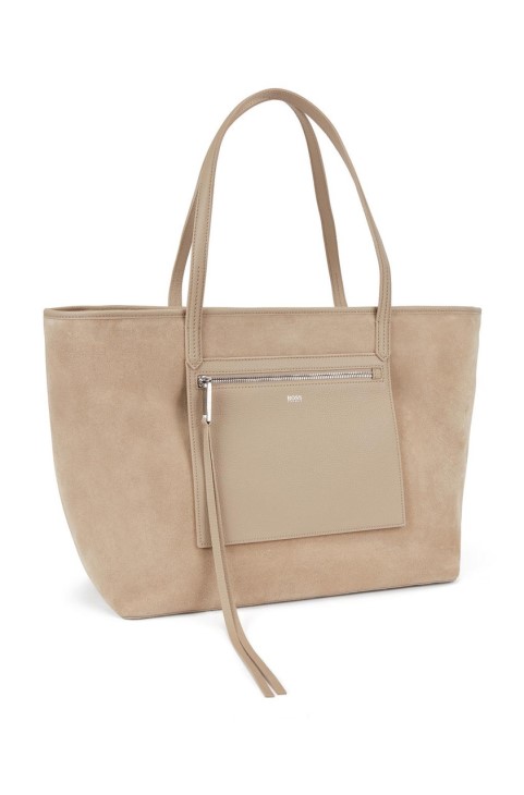 Boss Carrie Shopper 50453982 μπεζ
