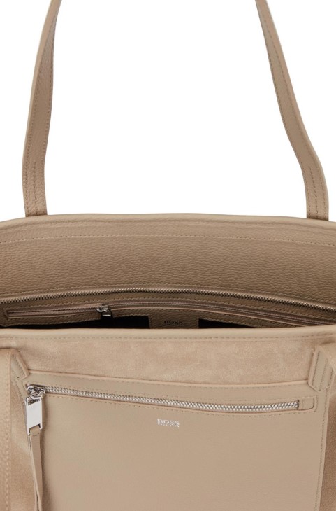Boss Carrie Shopper 50453982 μπεζ
