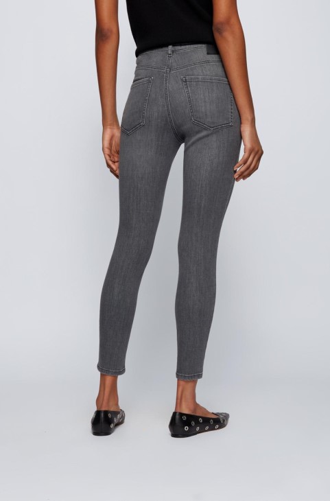 Boss Jeans Skinny Crop 50453823 γκρι
