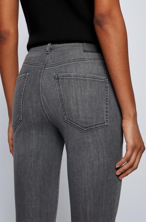 Boss Jeans Skinny Crop 50453823 γκρι
