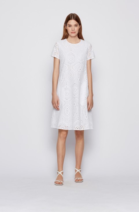 φόρεμα Boss Dajour 50451274 λευκό
