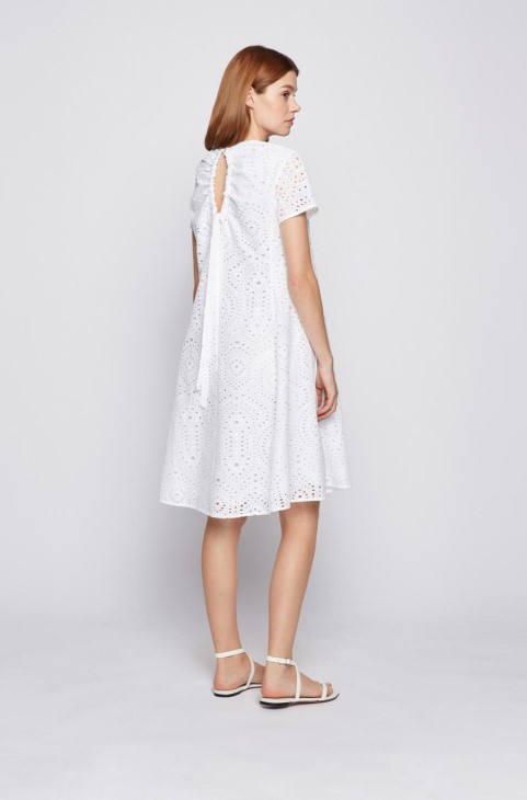 φόρεμα Boss Dajour 50451274 λευκό
