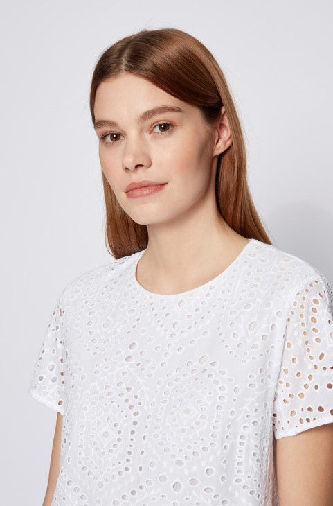 φόρεμα Boss Dajour 50451274 λευκό
