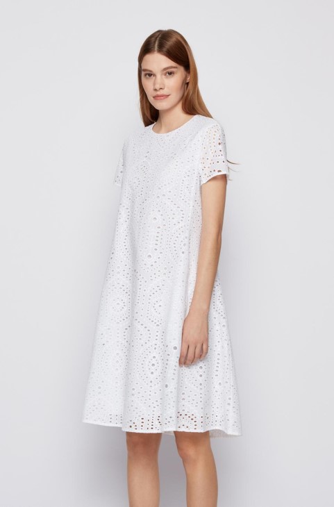 φόρεμα Boss Dajour 50451274 λευκό
