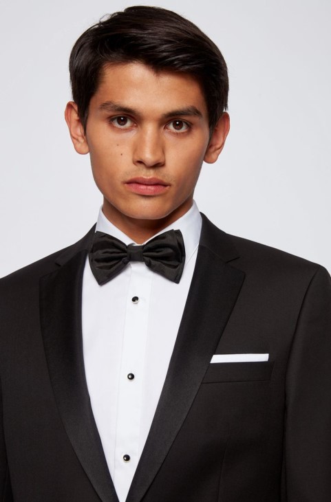 Boss βαμβακερή τσέπη τετράγωνο 50242752
