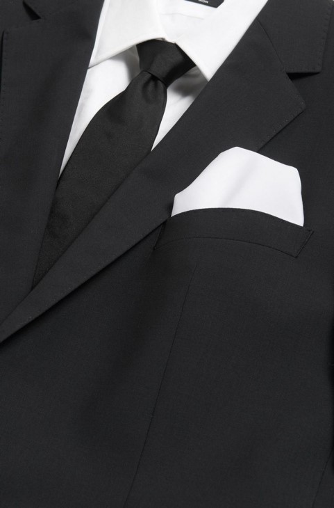 Boss βαμβακερή τσέπη τετράγωνο 50242752
