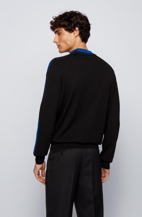 Boss Knit Paccardi 50449961 μαύρο
