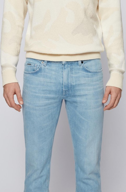 Boss Jean Delaware 50449629 τιρκουάζ
