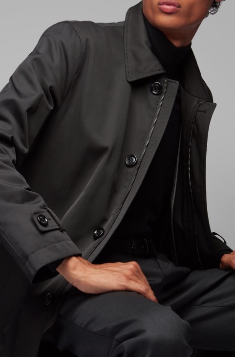 παλτό Boss Dain 50413554** μαύρο
