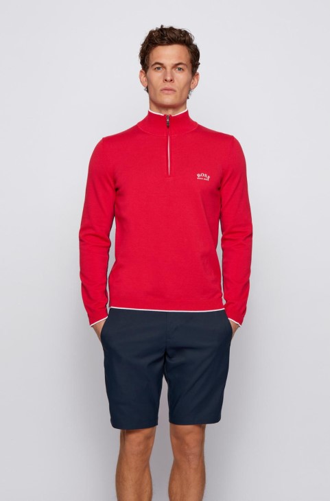 Boss Knit Ziston 50440712 κόκκινο
