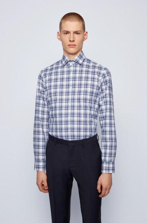 πουκάμισο Boss Bus Gordon 50450930 τιρκουάζ
