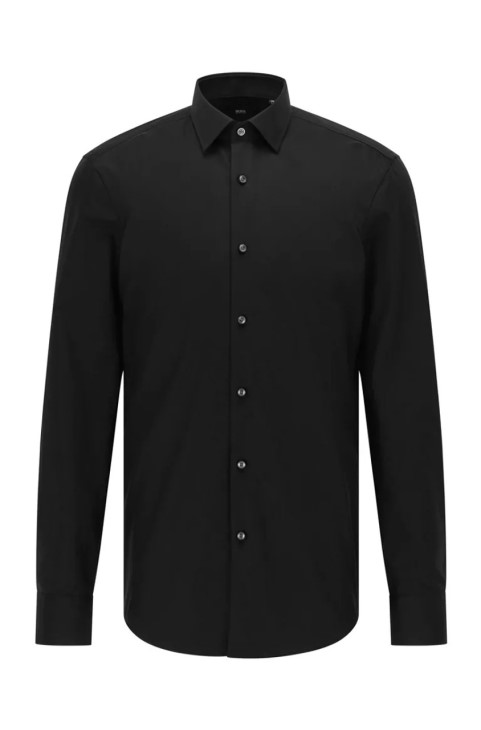 πουκάμισο Boss Jenno Nos 50327693 μαύρο
