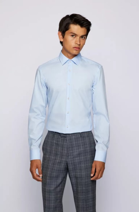 πουκάμισο Boss Jenno Nos 50327693 μαύρο
