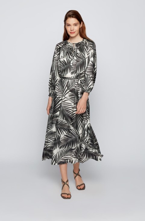 Boss Dress Dilinara 50454039 ανοιχτό
