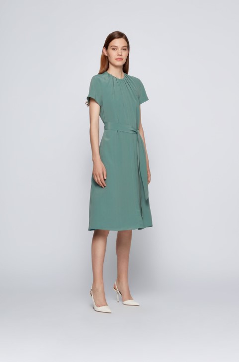 Boss Dress Dibanora3 50453457 παστέλ πράσινο
