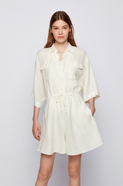 φόρεμα Boss C Drag 50453785 λευκό
