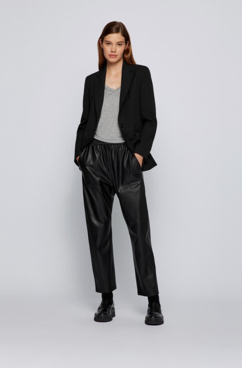 Boss V Neck Tee Eviena 50458594 γκρι
