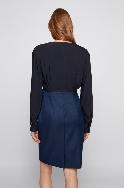 φόρεμα Boss Dasaria 50460528 μπλε
