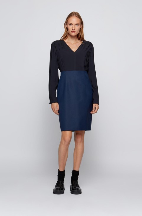 φόρεμα Boss Dasaria 50460528 μπλε
