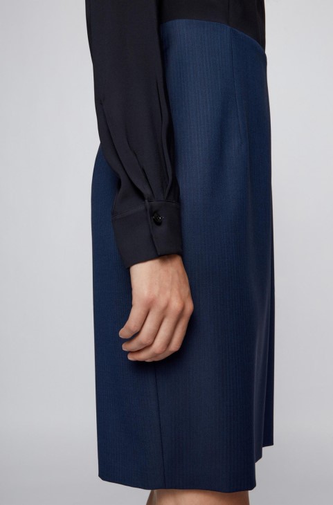 φόρεμα Boss Dasaria 50460528 μπλε
