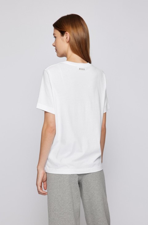 Boss Tee Ecosa 50457259 λευκό
