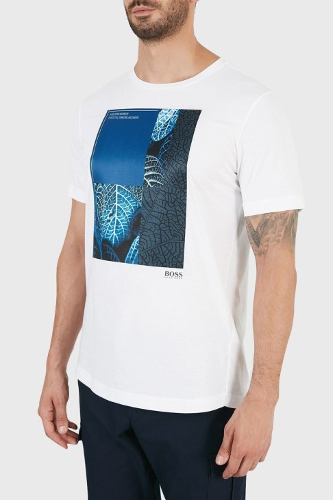 μπλουζάκι Boss 50448300 λευκό
