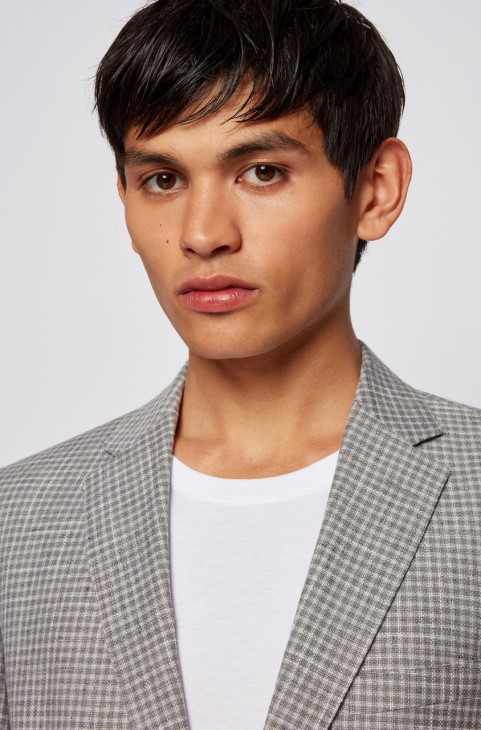 Boss Sport παλτό Janson8 50454443 ασημί
