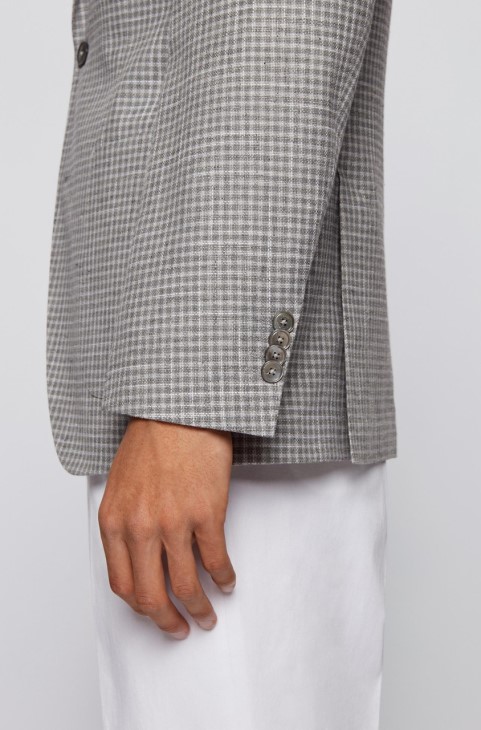 Boss Sport παλτό Janson8 50454443 ασημί
