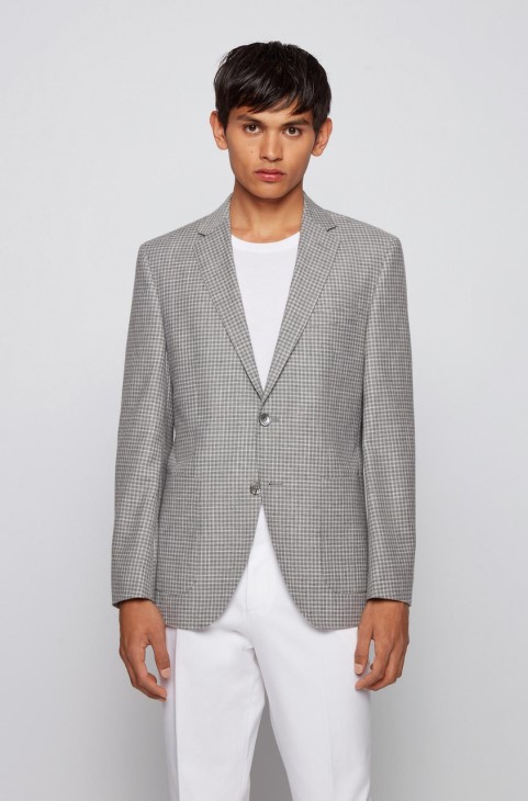 Boss Sport παλτό Janson8 50454443 ασημί
