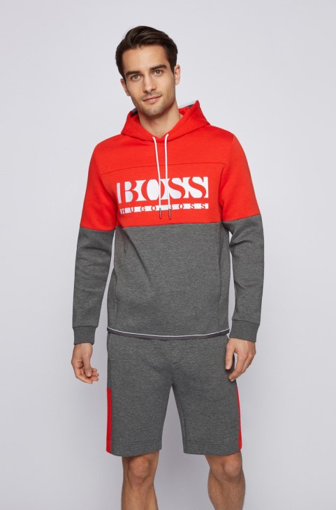 Boss Hoodie 50451159 γκρι

