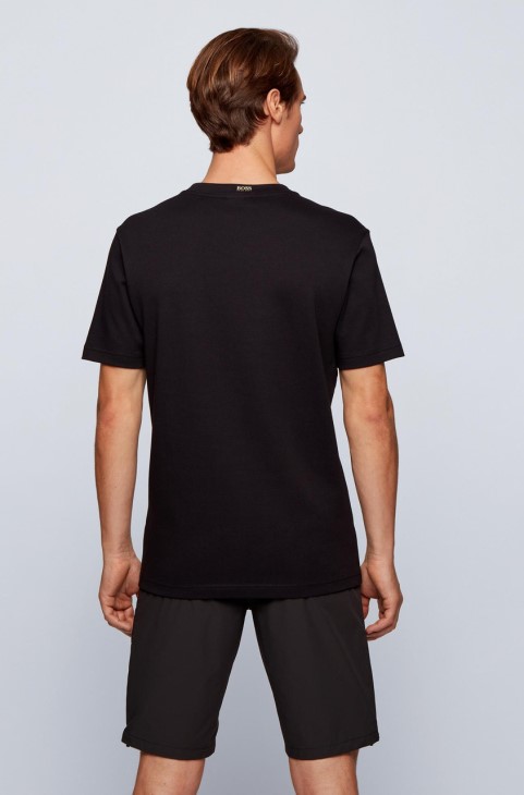 μπλουζάκι Boss χρυσό 50448686 μαύρο
