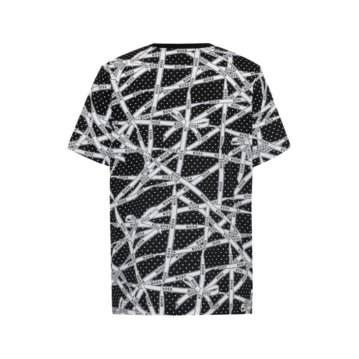 μπλουζάκι Boss Unwrapped Ecosa 50466256 μαύρο
