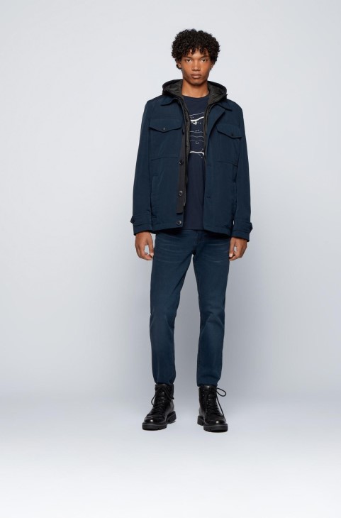 μπλουζάκι Boss T-casette 50460597 μαύρο
