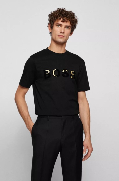 μπλουζάκι Boss Tiburt 50462724 κόκκινο
