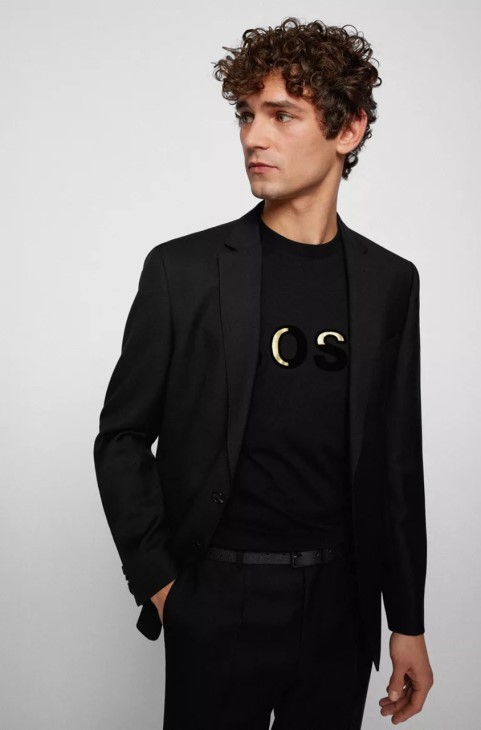 μπλουζάκι Boss Tiburt 50462724 κόκκινο
