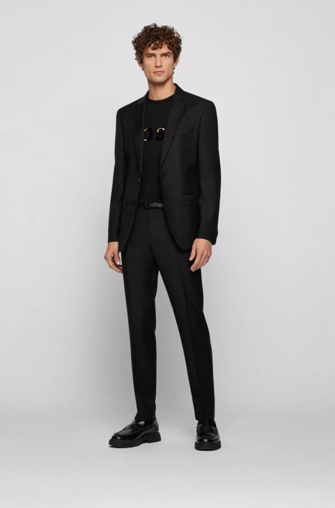 μπλουζάκι Boss Tiburt 50462724 κόκκινο
