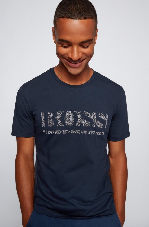 μπλουζάκι Boss Tee Pixel 50457429 μαύρο
