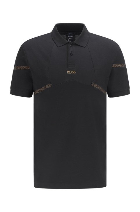 Boss Polo Paul Pixel 50464578 μαύρο
