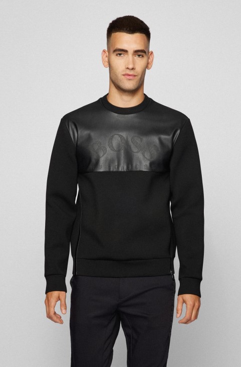 φούτερ Boss Salboa Aj 50456415 μαύρο
