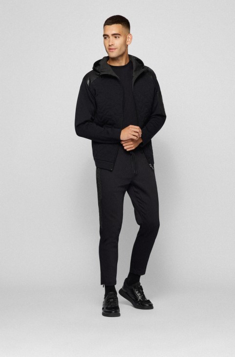 Boss Zip Through Jersey Max Aj 50456146 μαύρο
