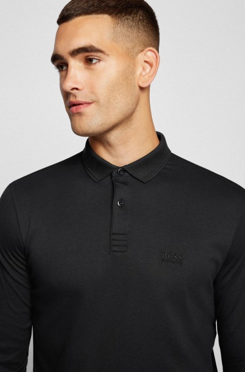 Boss L/s Polo Pirol 50451604 μαύρο
