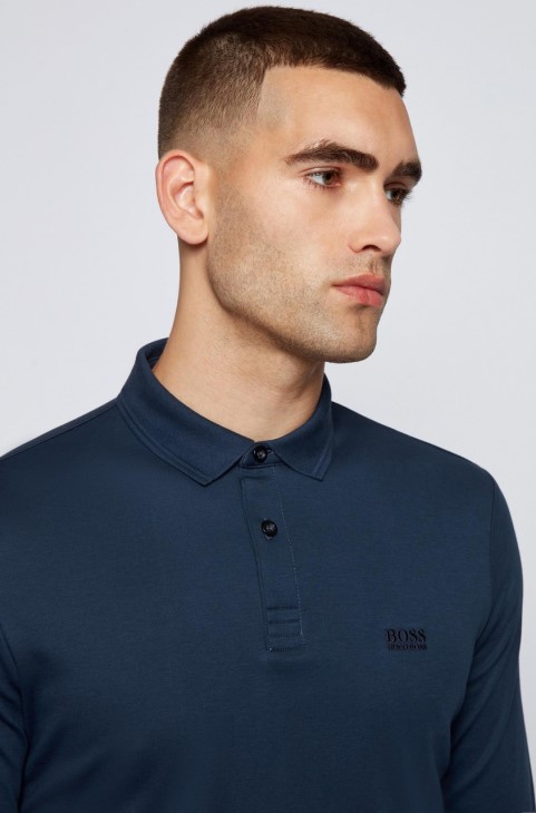 Boss L/s Polo Pirol 50451604 μαύρο
