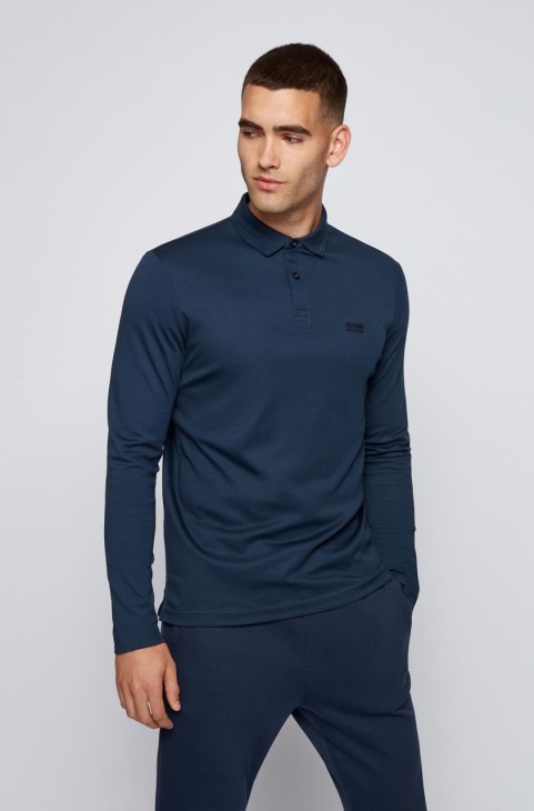 Boss L/s Polo Pirol 50451604 μαύρο
