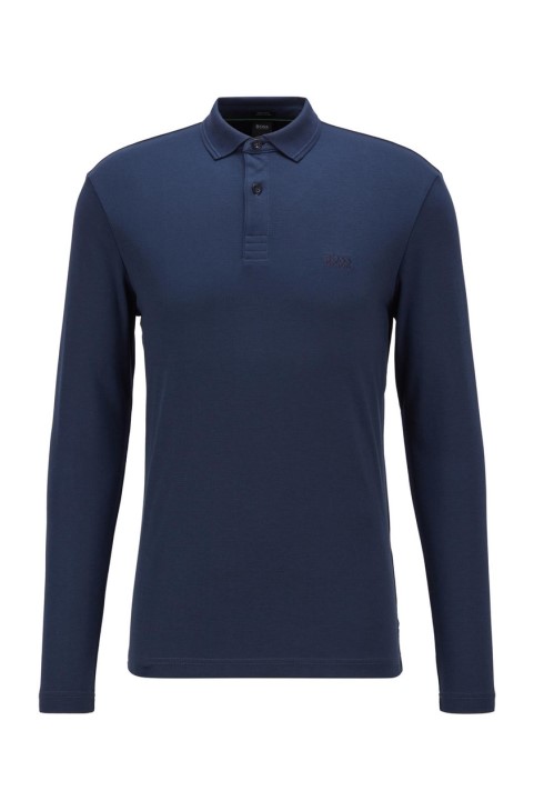 Boss L/s Polo Pirol 50451604 μαύρο
