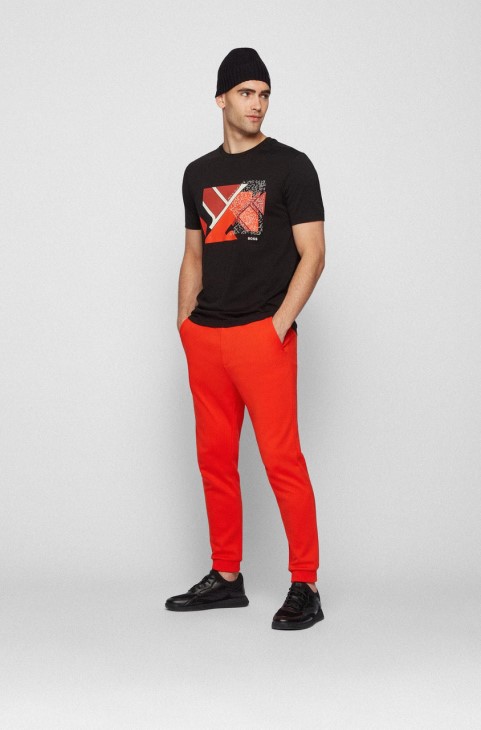 μπλουζάκι Boss Teeonic 50455766 μαύρο