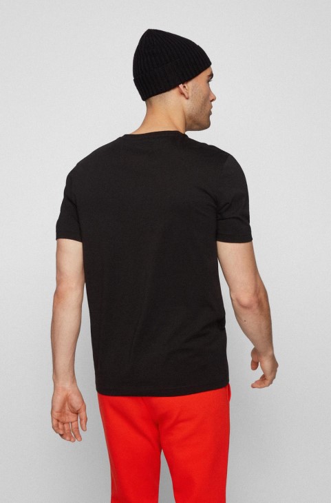 μπλουζάκι Boss Teeonic 50455766 μαύρο
