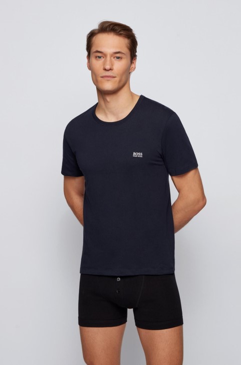 Boss 3pk Tee Rn 50325887 μαύρο
