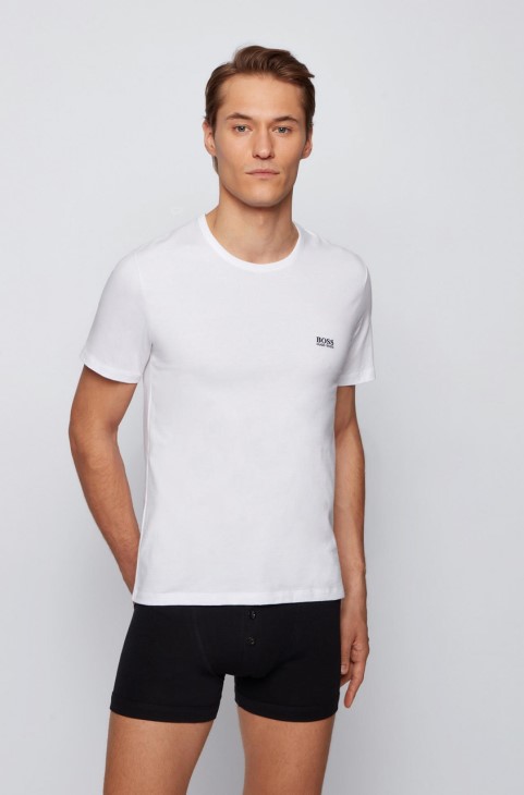 Boss 3pk Tee Rn 50325887 μαύρο
