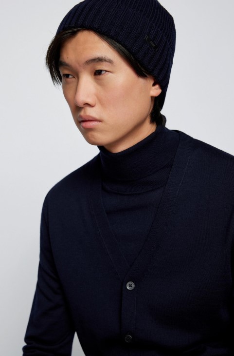 Boss Beanie Fati 50455712 μαύρο
